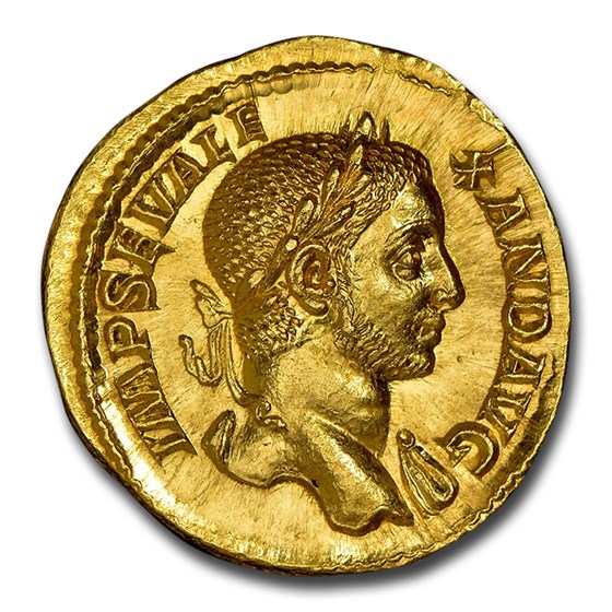 Roman AV Aureus Severus Alexander (222-235 AD) Ch MS NGC Roman AV Aureus Severus Alexander (222-235 AD) Ch MS NGC